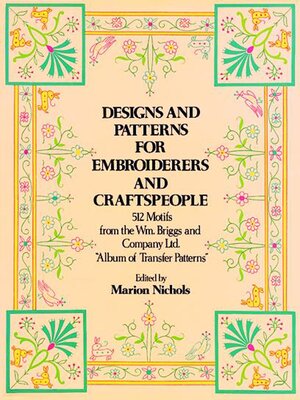 cover image of Designs and Patterns for Embroiderers and Craftspeople
